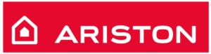 Logotipo parcial de Ariston, fabricante reconocido de sistemas de calefacción y agua caliente sanitaria.