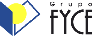 Logotipo parcial de FYCE, posiblemente relacionado con fabricación o distribución de materiales.