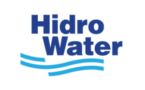 Logotipo de Hidro Water, líder en soluciones de tratamiento de agua y fontanería.