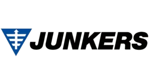 Logotipo de Junkers, líder en sistemas de climatización y agua caliente sanitaria.
